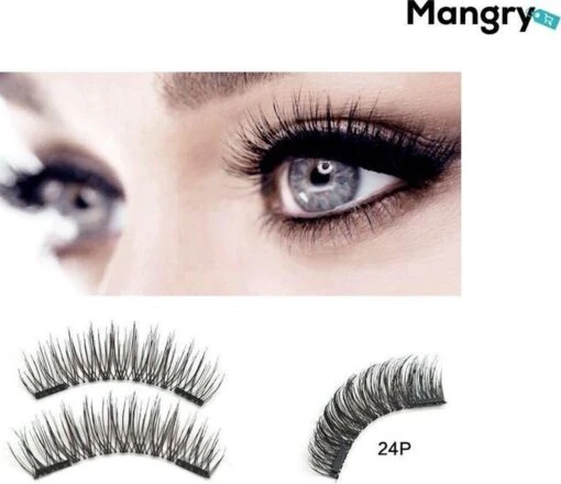 Merkloos 3D Magnetische Nepwimpers Zonder Lijm | 4 Paar | Zwart | Magnetische Wimpers | Magnetic Fake Eyelashes | Wimper Set | Natuurlijke Volle Wimpers - Professional Eye Lash - Mangry -Bekende Cosmetica Winkel 1200x1036 6