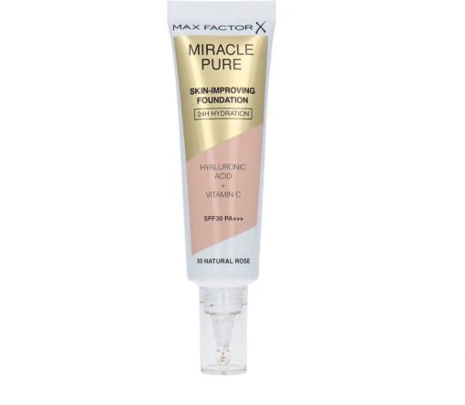 Max Factor Miracle Pure Skin Improving Foundation 050 Natural Rose -Bekende Cosmetica Winkel 1200x1044 1