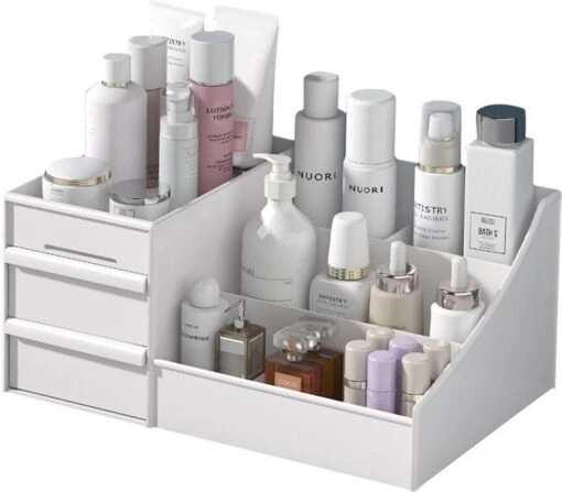 Make-Up Organizer - Cosmetica - Opbergdoos - Wit - Nagellak - Creme - Sieraden - Pennenbakje - Bureau - Organizers - Make Up -Bekende Cosmetica Winkel 1200x1051 3