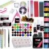 Acrylnagels Set | Nepnagels | Acryl Nagels Kit Starterspakket | Basispakket | Acrylnagels | Nail Art Pakket | 60 Kleuren Acryl Poeders/Glitters | 500 Franse Tips | Acrylic Liquid | Nagel Lijm | Plaknagels | 90 Delig | Nagel Set | Nagelstad -Bekende Cosmetica Winkel 1200x1061 1