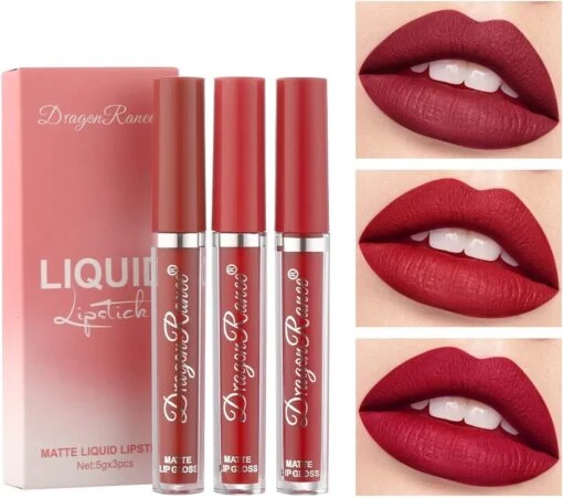 Lippenstift - Lippenstift Langhoudend - Matte Lippenstift - Set Van 3 - Vloeibare Lippenstif -Bekende Cosmetica Winkel 1200x1061 4