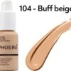 Buff Beige 104 - PHOERA FOUNDATION™ - Soft Matte Full Coverage Liquid Foundation -Bekende Cosmetica Winkel 1200x1065 2