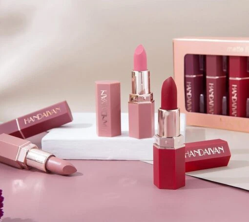 Handaiyan Lipstick Matte - Set Van 6 Kleuren - Lippenstift - Langhoudend - Make Up -Bekende Cosmetica Winkel 1200x1071 2