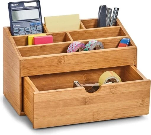 Zeller Present Houten Bureau Organizer - C-04-4-CHout - Sorteervakken & Duurzaam -Bekende Cosmetica Winkel 1200x1072 7