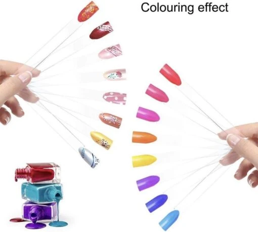 GUAPÀ Kleuren Waaier - Nagel Display Transparant - 50 Stuks - High Quality Color Ring -Bekende Cosmetica Winkel