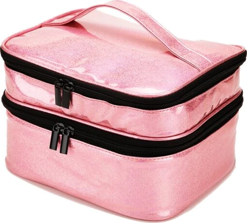 YONO Nagellak Tas - Nagelkoffer Beautycase - Cosmetica Koffer - Manicure Organizer - Roze -Bekende Cosmetica Winkel 1200x1084 6