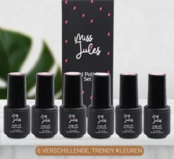 Miss Jules - 6-Delige Gellak Starterspakket - Nagellak - Kleur Paars, Roze & Glitter - Glanzend & Dekkend Resultaat -Bekende Cosmetica Winkel 1200x1094 2