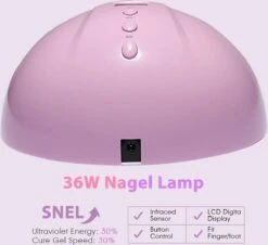 Merkloos Nagel UV Lamp Gelnagels - LED Lamp - Gellak - Nagellak Droger - Nagellak - 36W - Roze -Bekende Cosmetica Winkel 1200x1100