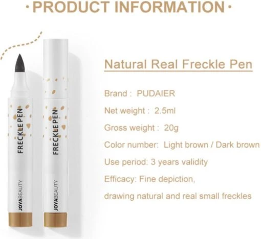 Joya Beauty® Sproetjes Pen | Freckle Pen | Kleur 1: Licht Bruin -Bekende Cosmetica Winkel 1200x1102 14