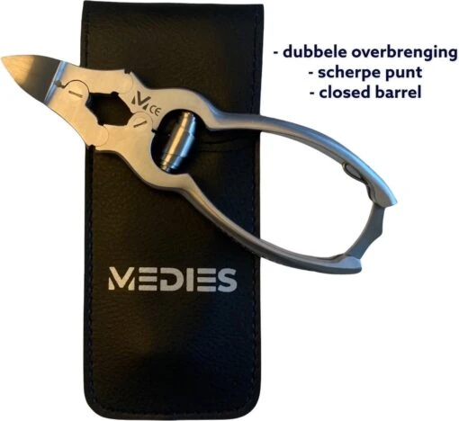 Medies - Premium Professionele Nageltang Met Dubbele Overbrenging Voor Harde Teennagels Met Gratis Kunstlederen Opbergtas | Dubbelscharniertang Gebogen | Nagelknipper | Nagelschaar - Zachte Opening En Sluiting -Bekende Cosmetica Winkel 1200x1102 2