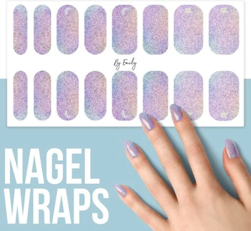 By Emily - Nagel Wrap - | Galaxy Dream | 16 Stickers | Nail Wrap | Nail Art | Trendy | Design | Nagellakvrij | Eenvoudig | Nagel Wrap | Nagel Stickers | Folie | Zelfklevend | Sjablonen -Bekende Cosmetica Winkel