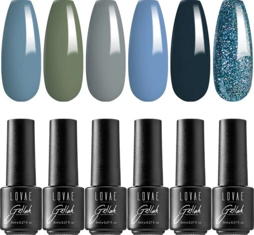 Lovae Cosmetics Gellak - 6-delige Set - Gel Nagellak - Winter Dreams - Gellac - 8ML -Bekende Cosmetica Winkel 1200x1111 1