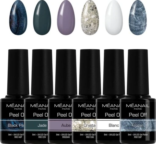 Méanail - Gellak Peel Off - Cruelty Free - 6 X 8ml - Gel Nagellak - Mystery -Bekende Cosmetica Winkel 1200x1114 4