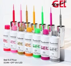 Nail Art Gel - Fine Liner Gel - 12 Stuks - UV/LED Gel - Gellak - Nagel Gellak - UV/LED Lamp - UV/LED Nageldroger - Gelnagels - Nepnagels - Acrylnagels - Tekenpenseel Nagels - Professioneel - Hoge Kwaliteit -Bekende Cosmetica Winkel 1200x1115 1