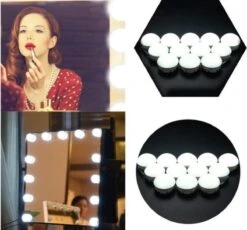 Jumalu Hollywood Spiegellampen – Spiegelverlichting Met 10 LED Lampen – Dimbare Make Up Spiegel Lamp – 4 Meter Kabel -Bekende Cosmetica Winkel 1200x1116 9