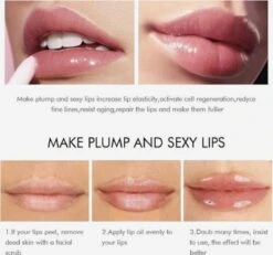 Natuurlijke Lip Plumper| Gember Extract & Vitamine E - Vollere Lippen - Lip Care - Lip Filler - Full Lips - Volume Van Je Lippen- Herstellende Lippen- Lipgloss Intense- Lip Maximizer - Mint Extract & Vitamine E- Selfcare - Extreme Lipgloss -Bekende Cosmetica Winkel 1200x1121 4