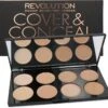 Makeup Revolution Cover & Conceal Cream Palette - Light -Bekende Cosmetica Winkel 1200x1122 6