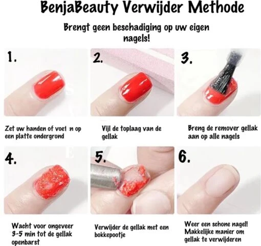 BenjaBeauty Gellak Remover - Nagellak Remover - Nagellak - Pedicure - Manicure - Gel Polish -Bekende Cosmetica Winkel 1200x1131 1