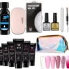 Elvi Polygel Starterskit - Complete Set Inc. USB UV/Led Mini Lamp-Nagelverlenging- Polygel 6 X 15g Perfecte Kleuren Roze - Polyacryl UV Nagellak-Quick Extension Temperature Color Changing UV Gel Pink -Bekende Cosmetica Winkel 1200x1134 2