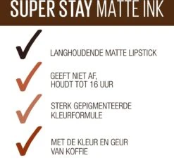 Maybelline SuperStay Matte Ink Lipstick Coffee Collection Limited Edition - 270 Cocoa Connoisseur - Bruine Lippenstift - 5 Ml -Bekende Cosmetica Winkel 1200x1135 6