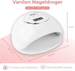 Vanilon UV Lamp Gelnagels - Gellak Nagel Droger - 86W LED - 2,5 Meter Snoer -Bekende Cosmetica Winkel 1200x1138 5