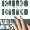 By Emily - Nagel Wrap - Greeny Gray | 14 Stickers Per Vel | Nail Wrap | Nail Art | Trendy | Design | Nagellakvrij | Eenvoudig | Nagel Art | Nagel Wrap | Nagel Stickers | Folie | Zelfklevend | Sjablonen -Bekende Cosmetica Winkel 1200x1138 9