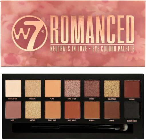 W7 Romanced Neutrals In Love - Oogschaduw Palette - 14 Kleuren -Bekende Cosmetica Winkel 1200x1140 16