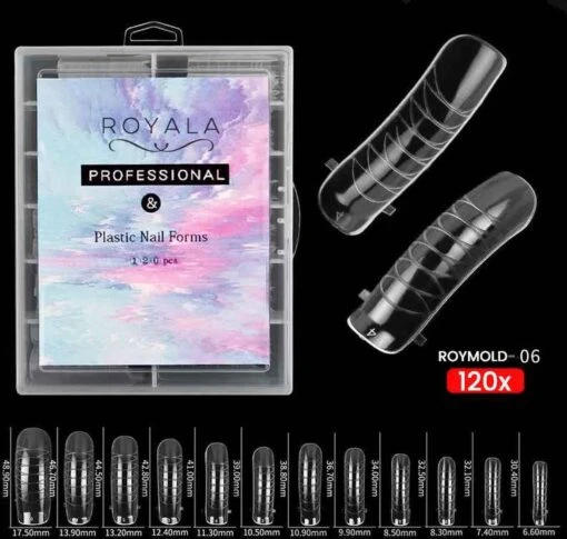 Royala Mold06 Dual System Forms - Mold - 120 Stuks - 12 Maten In Handige Tipbox - Polygel Tips - Voor Polygel En Acrylgel - Mix System Forms - Tips Voor Polygel - Royala Dual Mold Tips Line -Bekende Cosmetica Winkel 1200x1140 2