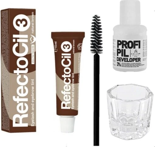 Refectocil Henna Set Incl. Brush & Mengglas #3 Natuurlijk Bruin -Bekende Cosmetica Winkel 1200x1142 12