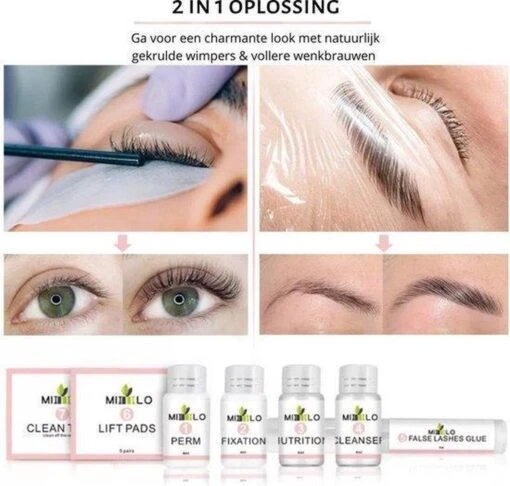 Mimlo Professionele Wimper & Wenkbrauw Lifting Set - Lash Lift Kit - Wimperlifting Set - Browlift - Permanente Wimper Kruller - Lash & Brow Lift Kit -Bekende Cosmetica Winkel 1200x1143 15