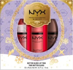 NYX Professional Makeup - Holidays 2022 Mrs Claus - Butter Gloss Trio - Lip Gloss -Bekende Cosmetica Winkel 1200x1150 16