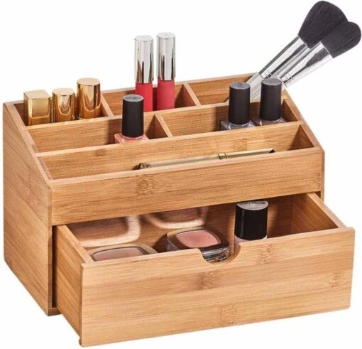 Zeller Present Houten Bureau Organizer - C-04-4-CHout - Sorteervakken & Duurzaam -Bekende Cosmetica Winkel 1200x1155 18