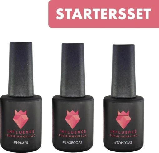 Merkloos Influence Premium Gellac Startersset #ESSENTIALSERIE - Primer - Basecoat - Topcoat -Bekende Cosmetica Winkel 1200x1158 13