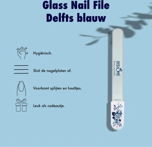 Herome Glazen Nagelvijl Glasvijl Delfts Blauw - Limited Edition - Onslijtbare Nagelvijl - Voorkomt Splijten En Haakjes -Bekende Cosmetica Winkel 1200x1158 7