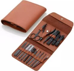 16 Delig Manicure Set Met Gezichtsmasker- Nagelset -Nagelvijl - Nagelknipper- Nagelschaar - Pincet- Manicureset Met Luxe Etui Voor Nagel -Bekende Cosmetica Winkel 1200x1159