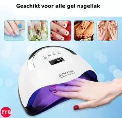 Nageldroger - Nageldrogers - 80 Watt UV LED Lamp Nagels - 45 Leds - Nagellak Droger - UV LED Lamp - Nagellamp - Nail Dryer - Nageldroger Voor Gel Nagellak - Gewone Nagellak - Wit -Bekende Cosmetica Winkel 1200x1160 1