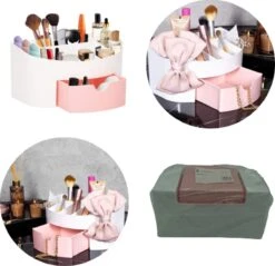 Springos Make Up Organizer - Meerdere Vakken - Lade Kast - Wit/Roze -Bekende Cosmetica Winkel 1200x1161 18