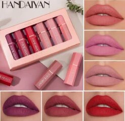 Handaiyan Lipstick Matte - Set Van 6 Kleuren - Lippenstift - Langhoudend - Make Up -Bekende Cosmetica Winkel 1200x1161 8