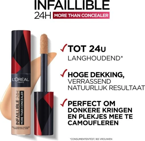 L'Oréal Paris - Infaillible More Than Concealer - 328 Linen - Langhoudende Concealer Met Een Hoge Dekking - 11ml -Bekende Cosmetica Winkel 1200x1164 25