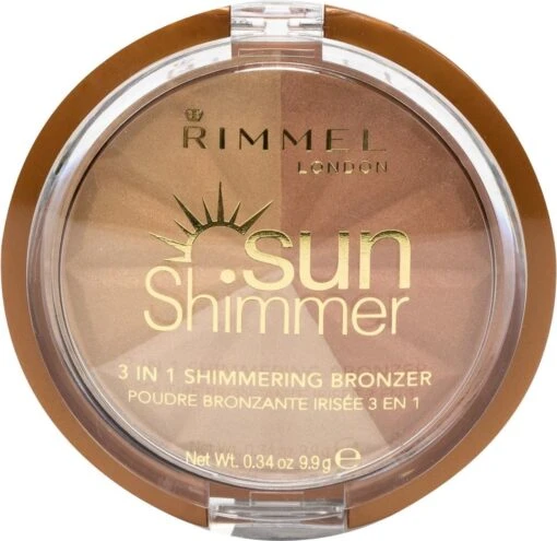 Rimmel London Rimmel - SunShimmer 3 In 1 Shimmering Bronzer Lustrous Powder 9.9 G 1 Gold Princess - -Bekende Cosmetica Winkel 1200x1164 30