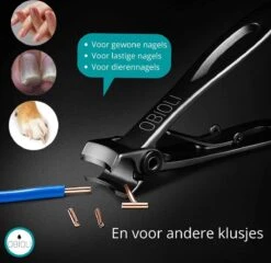 Obioli ™ Nagelknipper Set - Luxe Cadeau Doos Voor Mannen En Vrouwen - Nageltang - Nagelschaar - Kalknagels - Teennagel - Met Nagelvijl - Zwart - Groot - Gift Box -Bekende Cosmetica Winkel 1200x1167 4