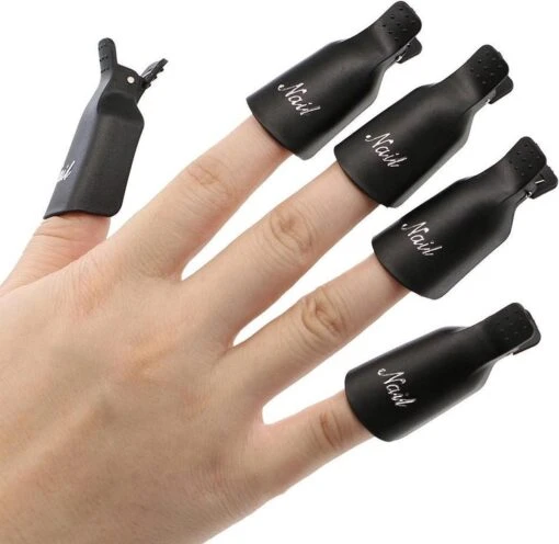 Merkloos Nagellak Remover Clips 10 Stuks -Bekende Cosmetica Winkel