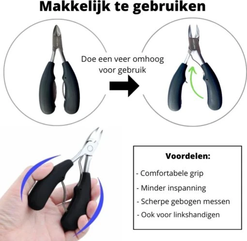 Nagelschaar Inclusief Nagelvijl - Nageltang Voor Harde Teennagels - Nagelknipper Tegen Kalknagels - Harde Nagels - Pedicureset - Manicureset Teennagelknipper - Teennagelschaar -Bekende Cosmetica Winkel 1200x1169 6