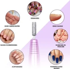 Merkloos La Liva Elektrische Nagelvijl - Nagelfrees - Inclusief Extra Schuurrolletjes Keramisch Bitje En Nagelborstel - Manicure Set - Gellak -Bekende Cosmetica Winkel 1200x1170 2