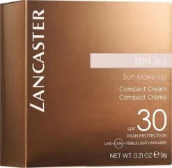 Lancaster Sun 365 Compact Bronzing Creme SPF 30 - 03 Golden Glow - 10 G -Bekende Cosmetica Winkel 1200x1170 4