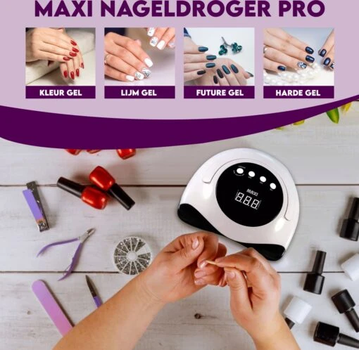 Maxi Nageldroger Pro - 168W - Uv Lamp - Nageldroger Lamp - Nageldroger Voor Gelnagels - Geschikt Voor Elke Nagel Gellak -Bekende Cosmetica Winkel 1200x1171 5