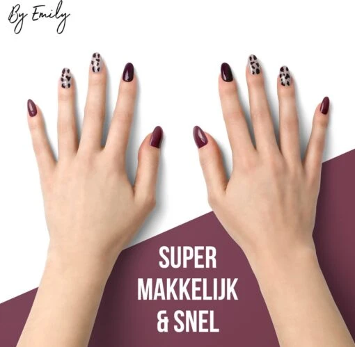 Nagel Wrap - Cowly Red | 14 Stickers Per Vel | Nail Wrap | Nail Art | Trendy | Design | Nagellakvrij | Eenvoudig | Nagel Art | Nagel Wrap | Nagel Stickers | Folie | Zelfklevend | Sjablonen -Bekende Cosmetica Winkel 1200x1173 12