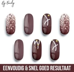 By Emily - Nagel Wrap - Star Struck | 14 Stickers | Nail Wrap | Nail Art | Trendy | Design | Nagellakvrij | Eenvoudig | Nagel Wrap | Nagel Stickers | Folie | Zelfklevend | Sjablonen -Bekende Cosmetica Winkel 1200x1173 3