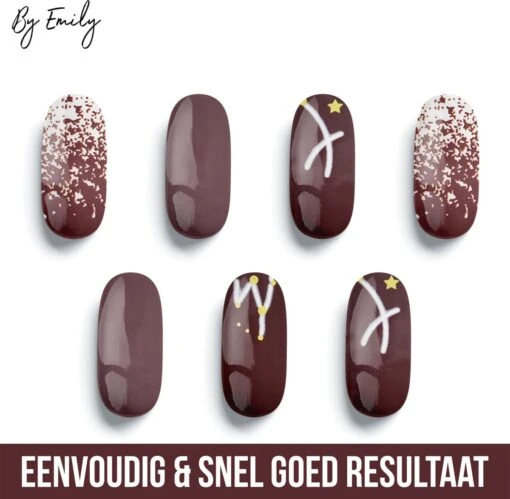 By Emily - Nagel Wrap - Star Struck | 14 Stickers | Nail Wrap | Nail Art | Trendy | Design | Nagellakvrij | Eenvoudig | Nagel Wrap | Nagel Stickers | Folie | Zelfklevend | Sjablonen -Bekende Cosmetica Winkel 1200x1173 3