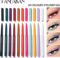 HANDAIYAN Sneldrogend Waterdicht En Niet Gemakkelijk Uit Te Vegen Kleur Eyeliner 20 Kleuren -Bekende Cosmetica Winkel 1200x1173 62